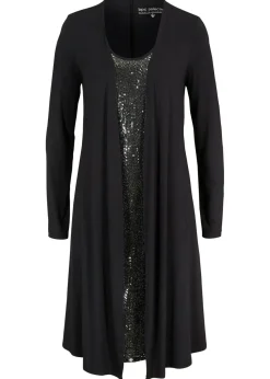 Vestido camisero de viscosa sostenible con aspecto doble