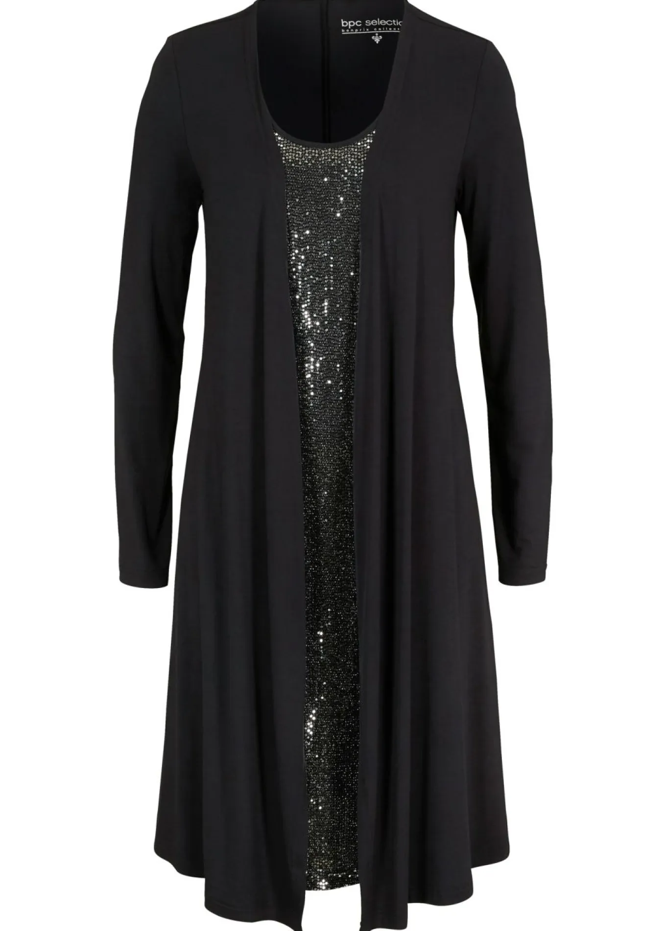 Vestido camisero de viscosa sostenible con aspecto doble
