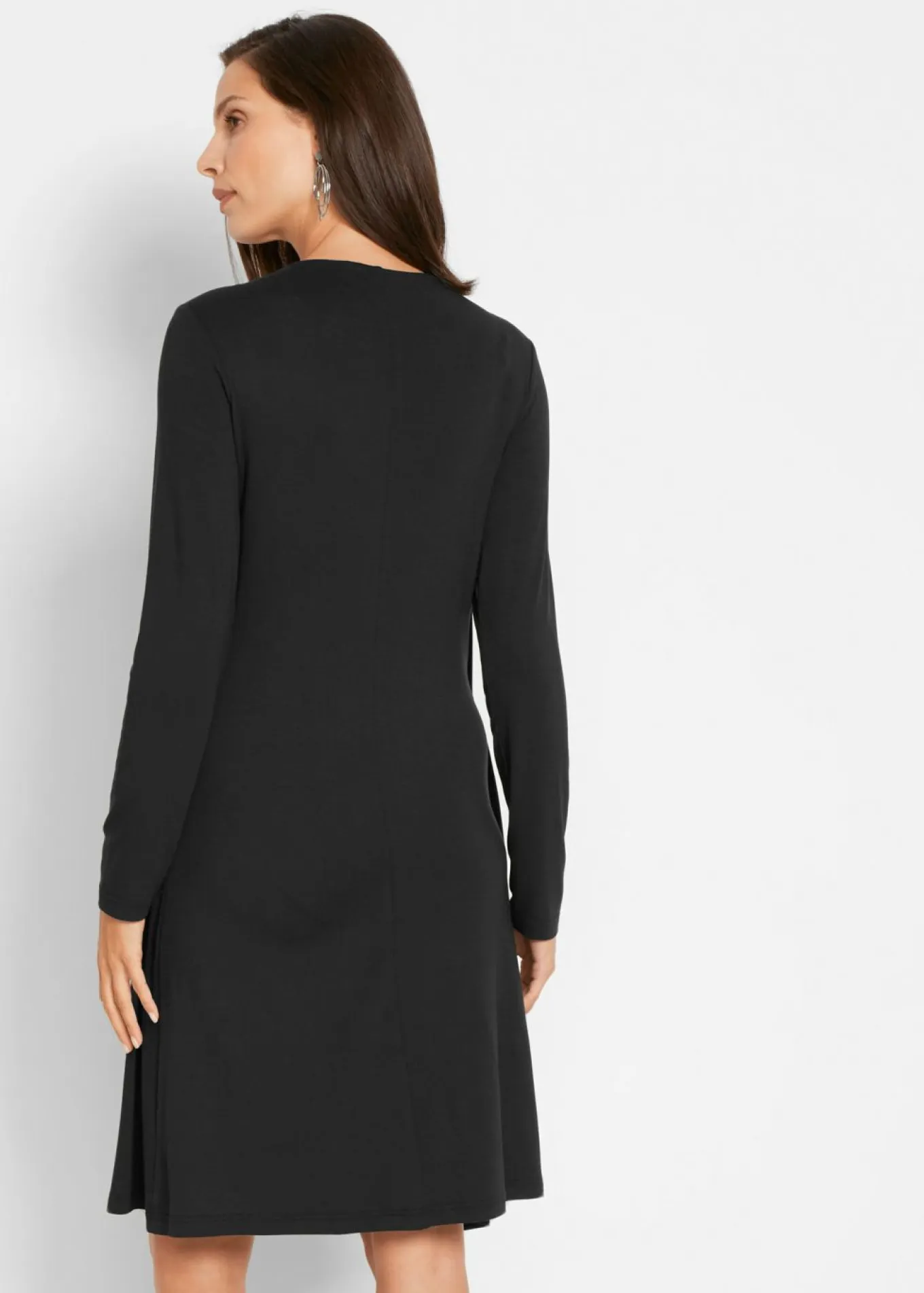 Vestido camisero de viscosa sostenible con aspecto doble