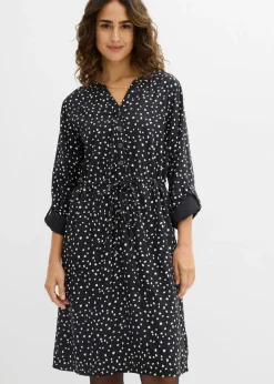 Vestido camisero de viscosa suave