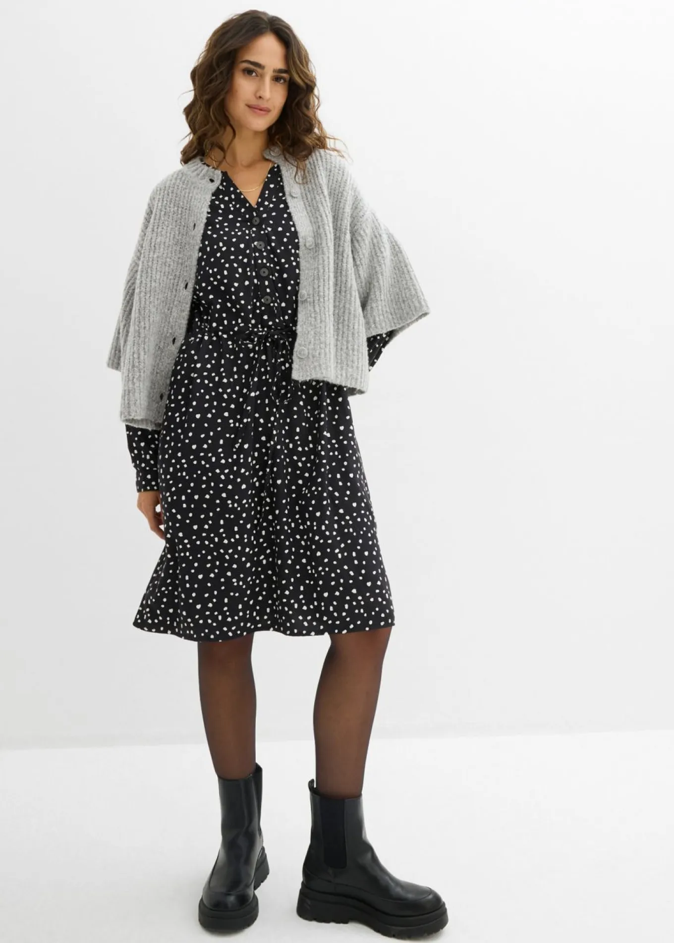 Vestido camisero de viscosa suave