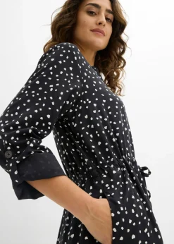 Vestido camisero de viscosa suave