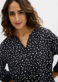 Vestido camisero de viscosa suave