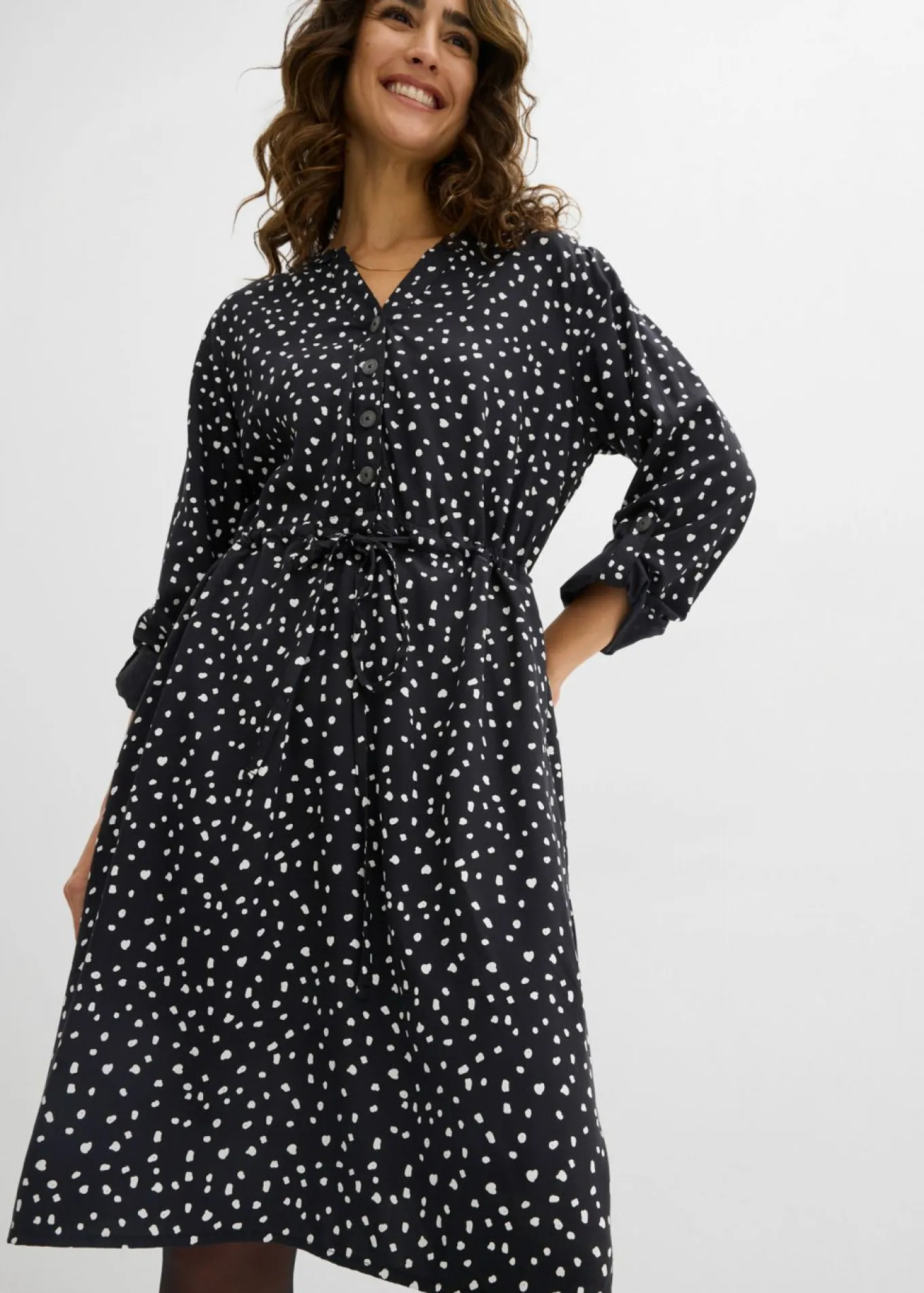 Vestido camisero de viscosa suave