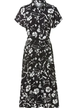 Vestido camisero de viscosa pura