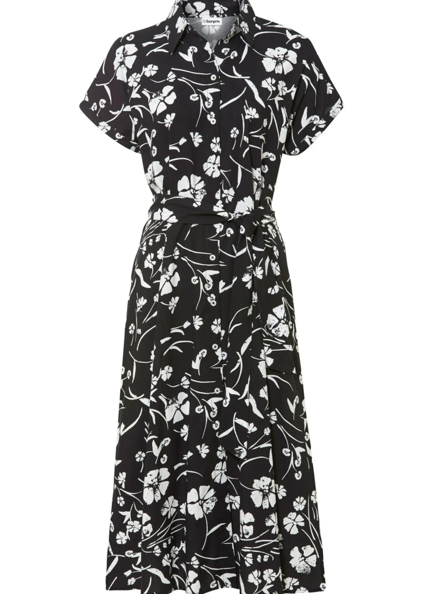 Vestido camisero de viscosa pura