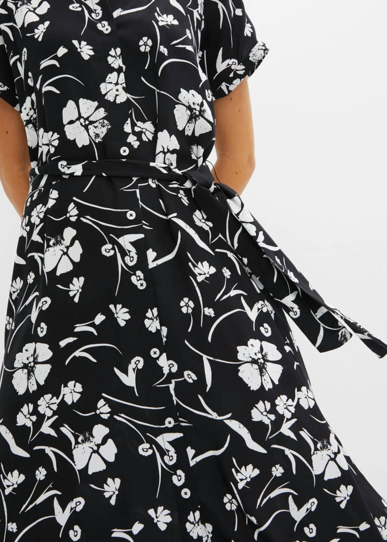 Vestido camisero de viscosa pura