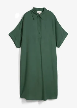 Vestido camisero de viscosa fina