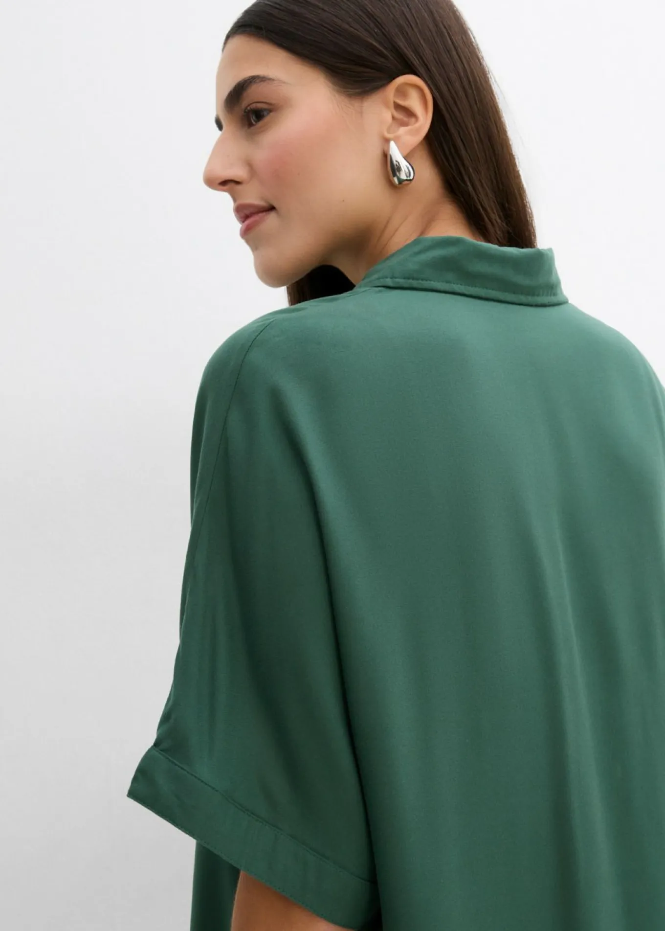 Vestido camisero de viscosa fina