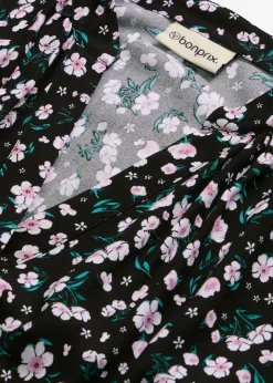 Vestido camisero de viscosa fluida