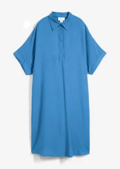 Vestido camisero de viscosa fina