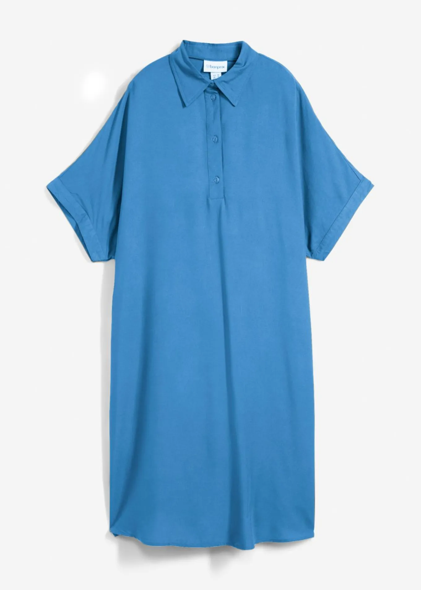 Vestido camisero de viscosa fina