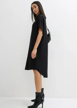 Vestido camisero de viscosa fina