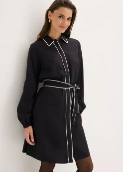 Vestido camisero de viscosa pura