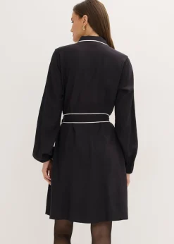 Vestido camisero de viscosa pura