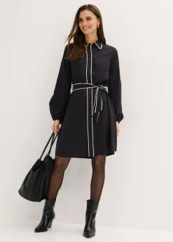 Vestido camisero de viscosa pura