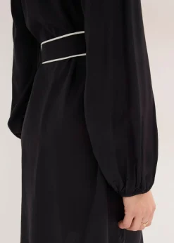 Vestido camisero de viscosa pura