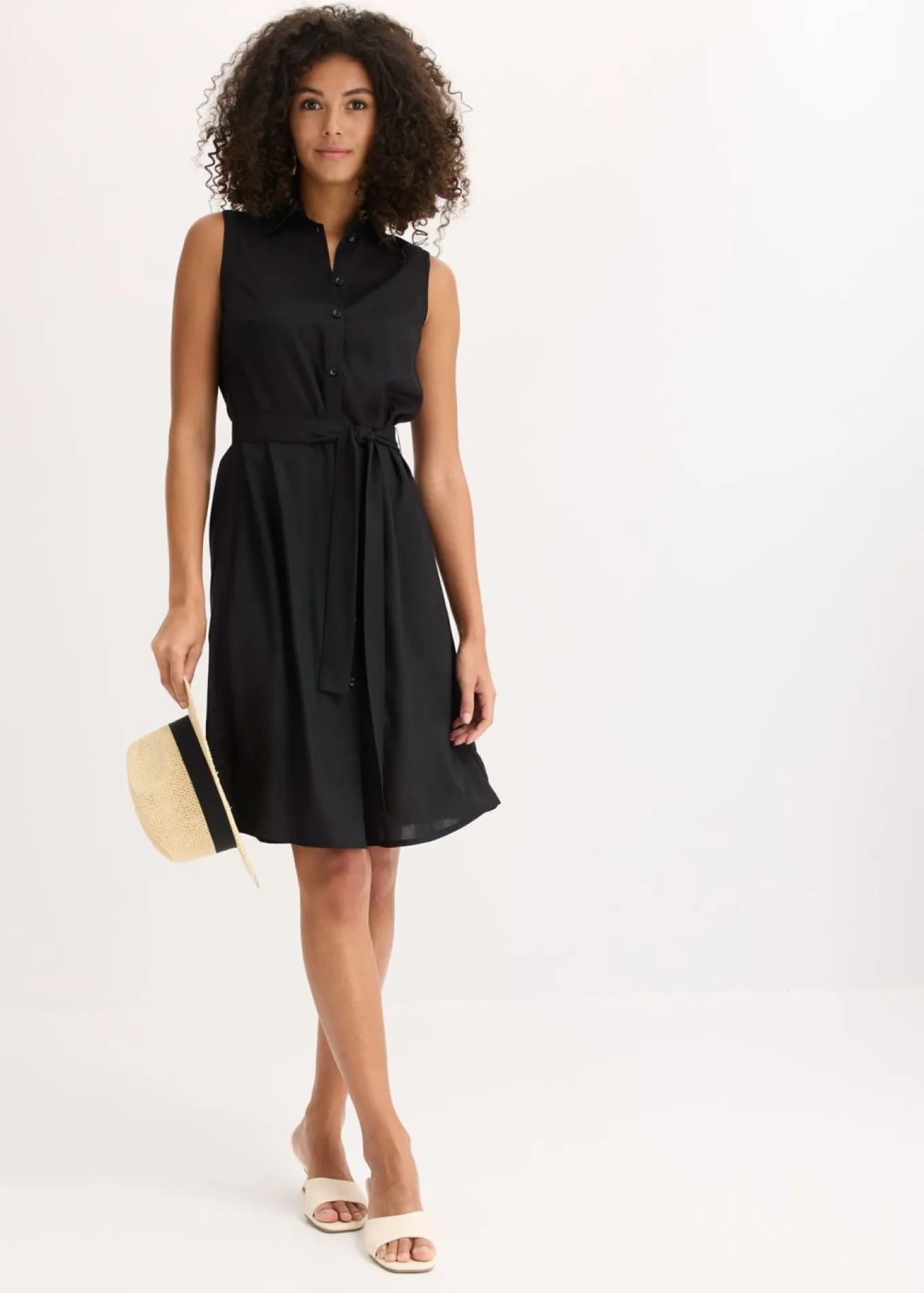 Vestido camisero de viscosa