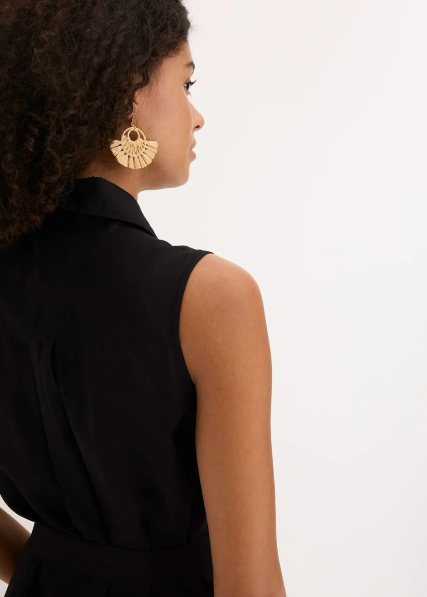 Vestido camisero de viscosa