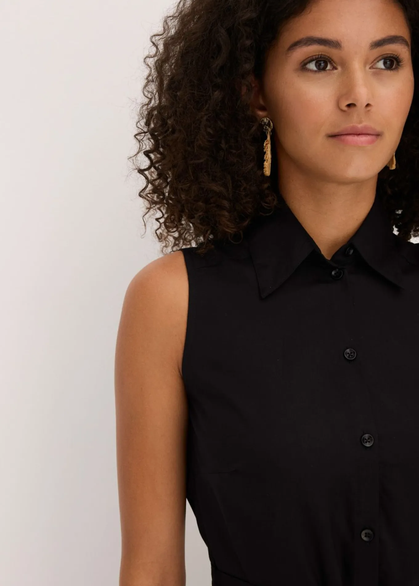 Vestido camisero de viscosa