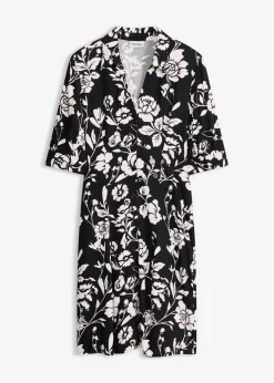 Vestido camisero de viscosa fluida