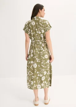 Vestido camisero de viscosa pura