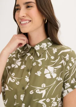 Vestido camisero de viscosa pura