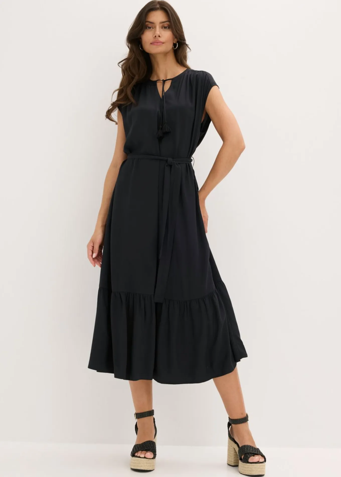Vestido camisero fluido