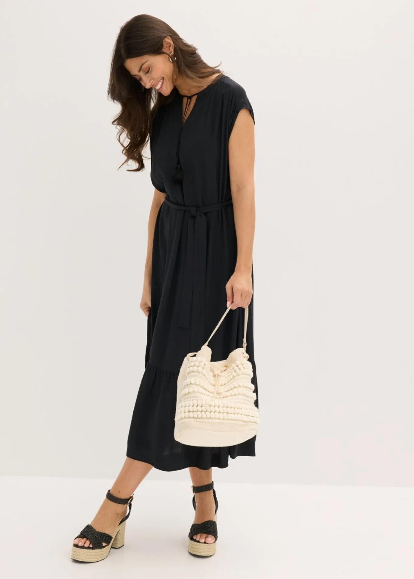 Vestido camisero fluido