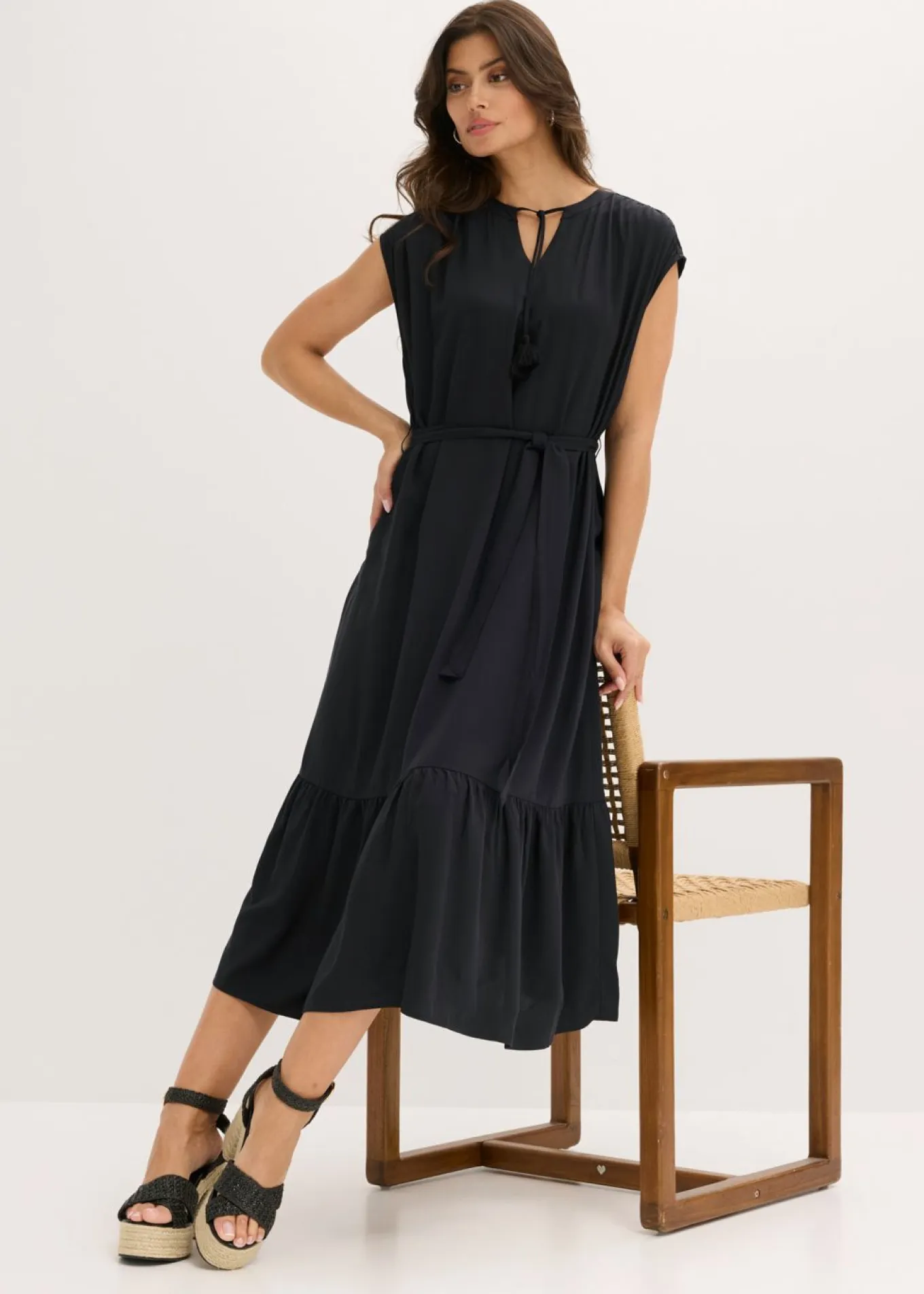Vestido camisero fluido