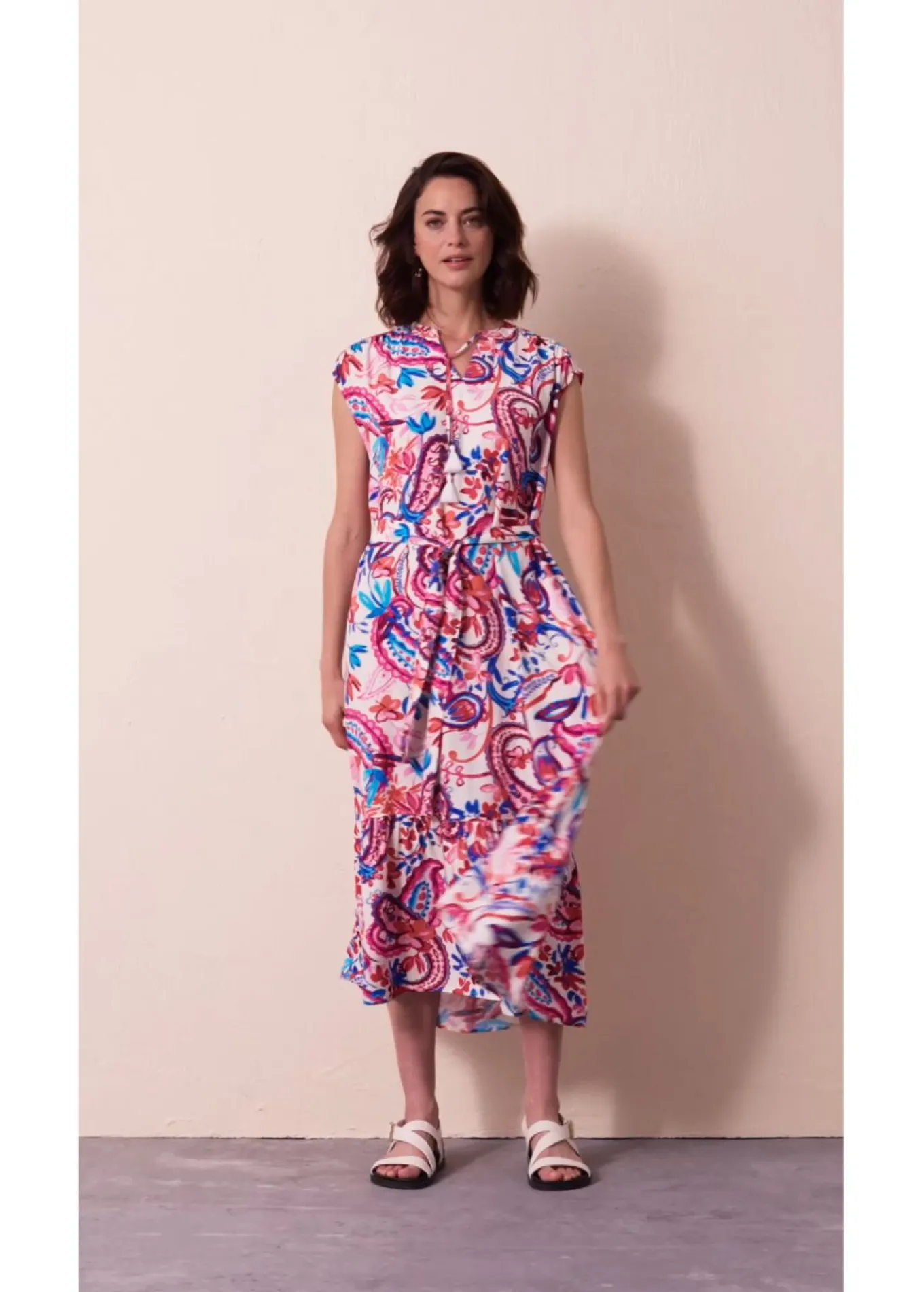 Vestido camisero fluido