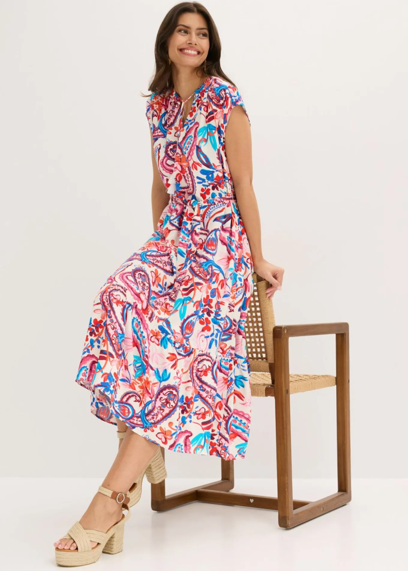 Vestido camisero fluido