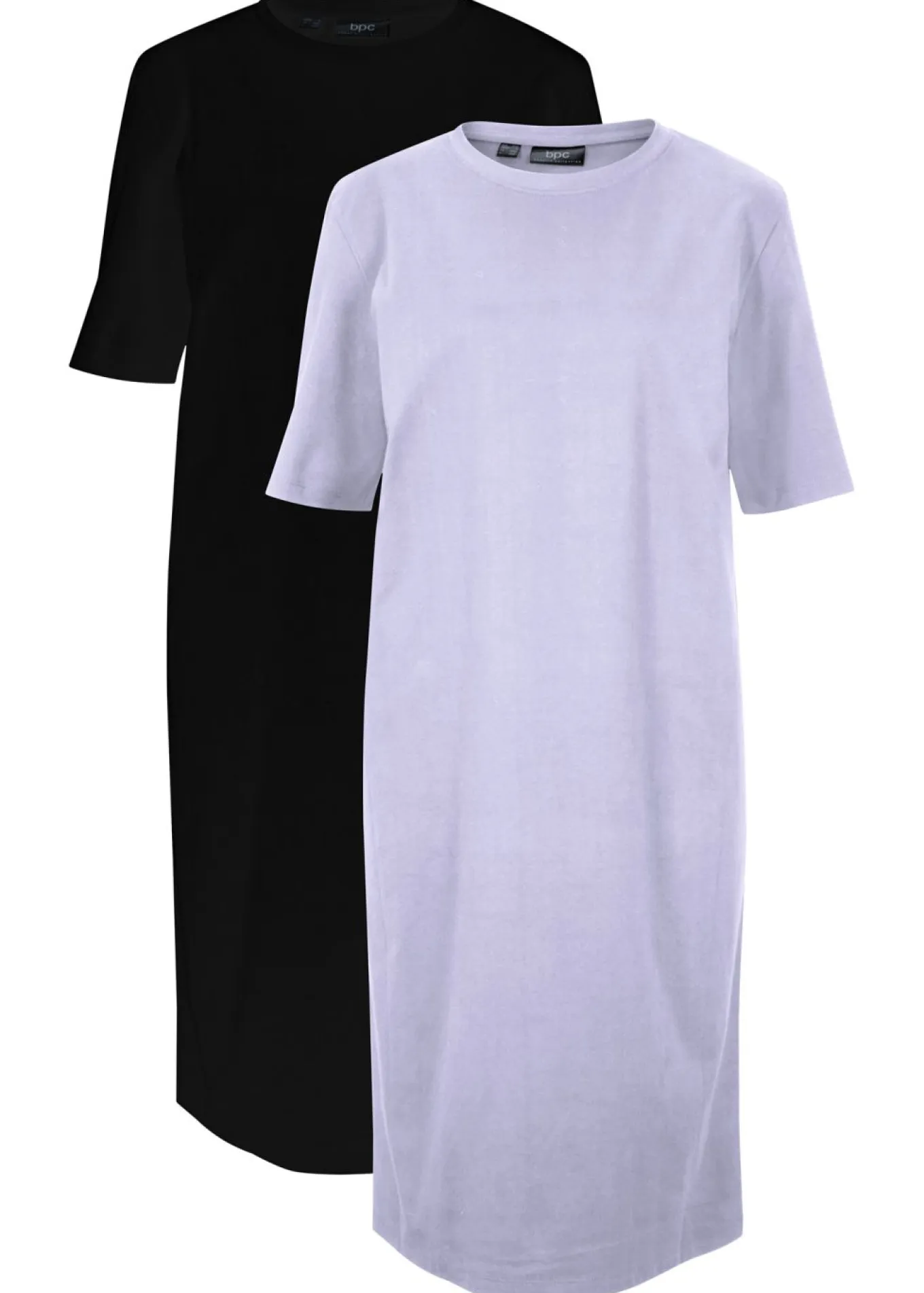 Vestido camisero holgado de algodón puro (2 unidades)