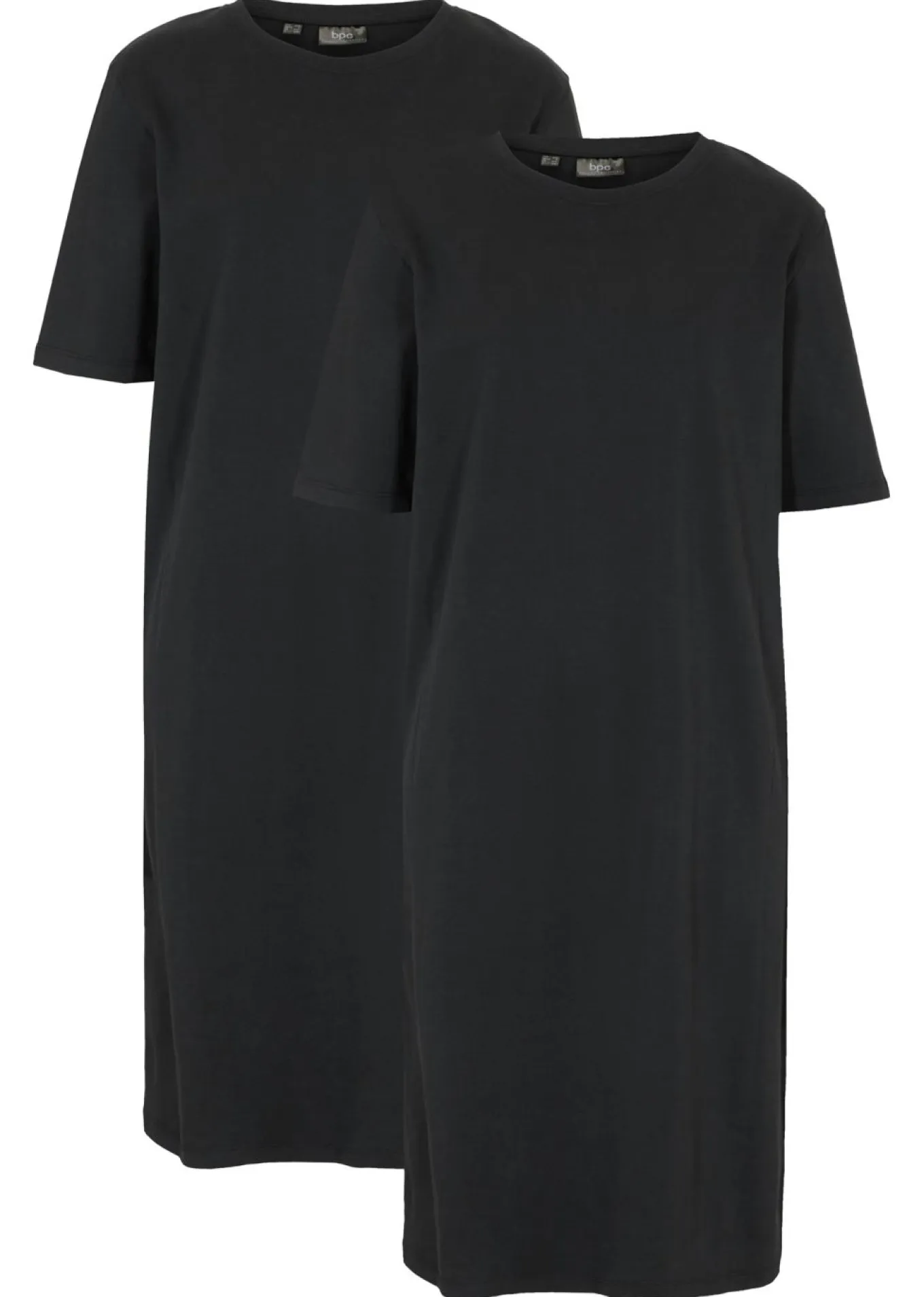 Vestido camisero holgado de algodón puro (2 unidades)