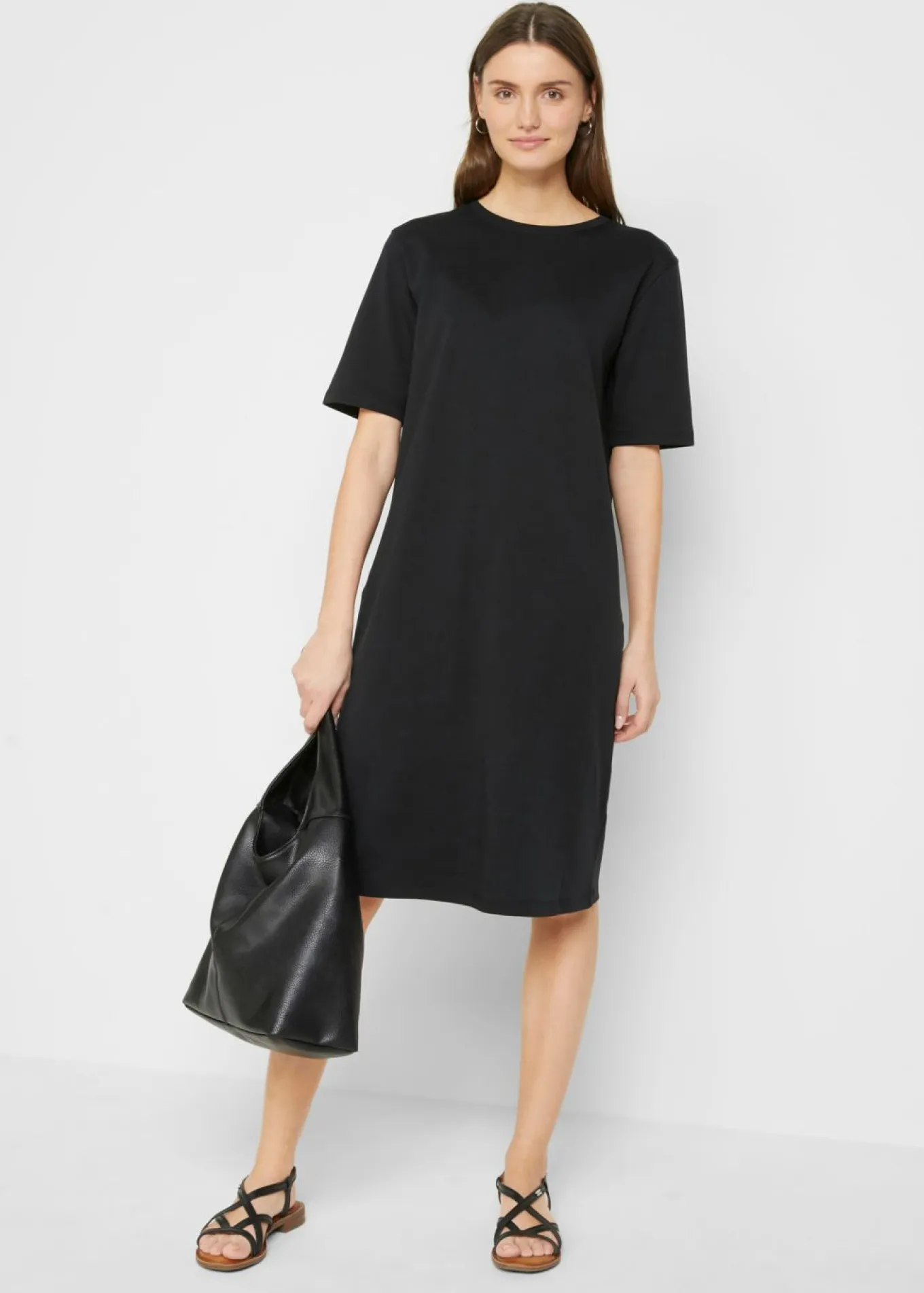 Vestido camisero holgado de algodón puro (2 unidades)