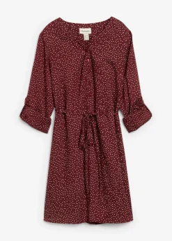 Vestido camisero premamá/de lactancia 2 en 1 de viscosa fluida