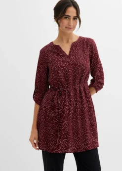 Vestido camisero premamá/de lactancia 2 en 1 de viscosa fluida