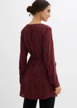Vestido camisero premamá/de lactancia 2 en 1 de viscosa fluida