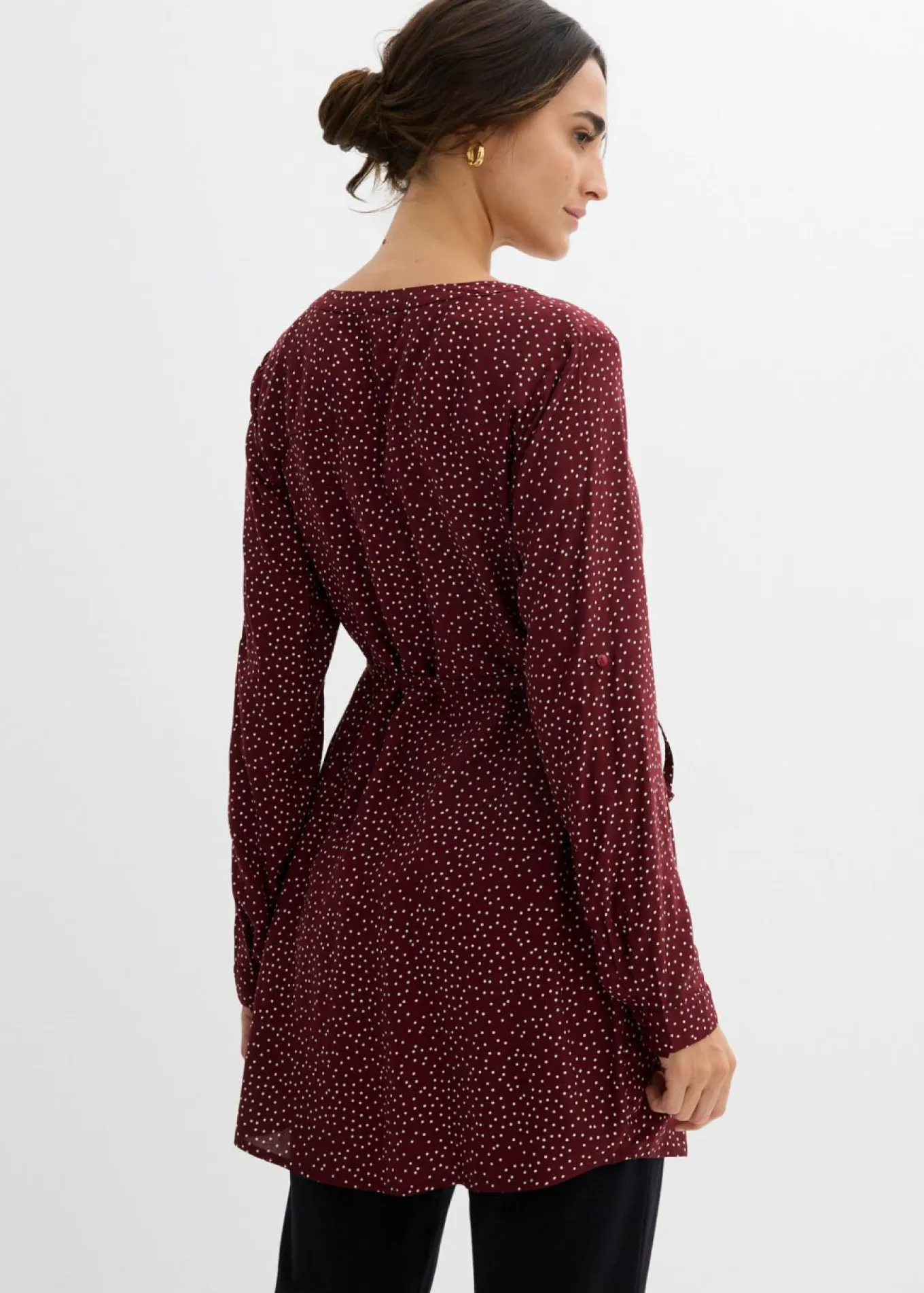 Vestido camisero premamá/de lactancia 2 en 1 de viscosa fluida