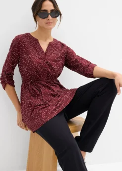 Vestido camisero premamá/de lactancia 2 en 1 de viscosa fluida