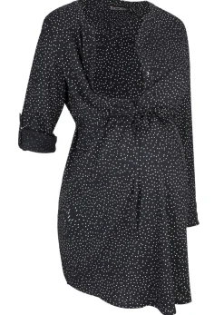 Vestido camisero premamá/de lactancia 2 en 1 de viscosa fluida
