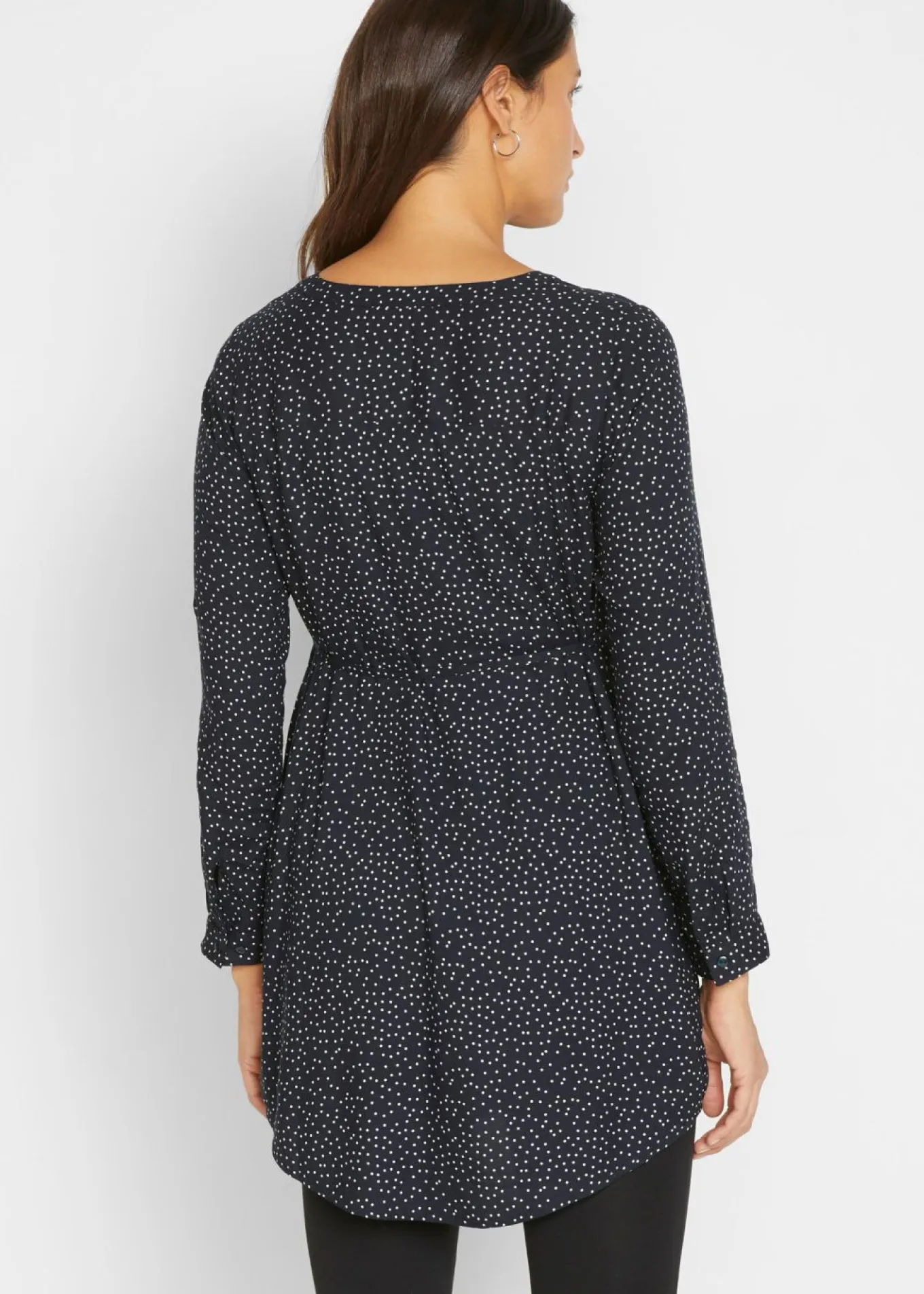 Vestido camisero premamá/de lactancia 2 en 1 de viscosa fluida