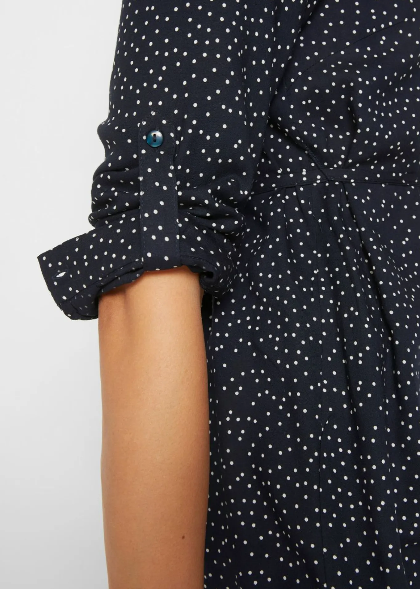 Vestido camisero premamá/de lactancia 2 en 1 de viscosa fluida
