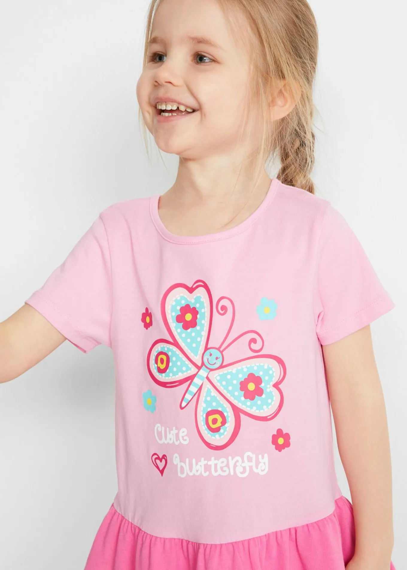Vestido camisero y vestido para muñeca (2 piezas) de algodón orgánico puro