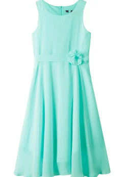 Vestido con aplicación de flores