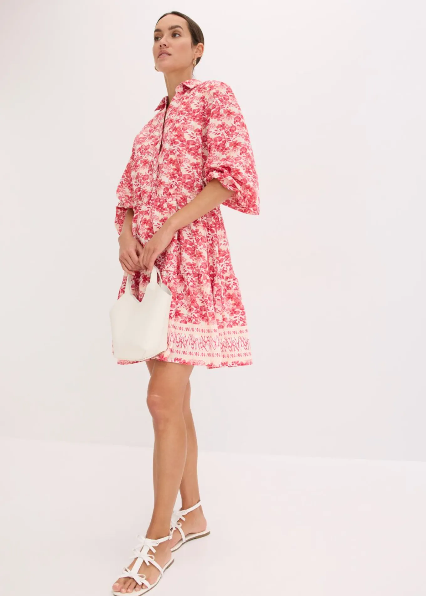 Vestido con aspecto de lino