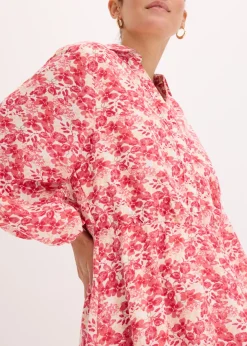 Vestido con aspecto de lino