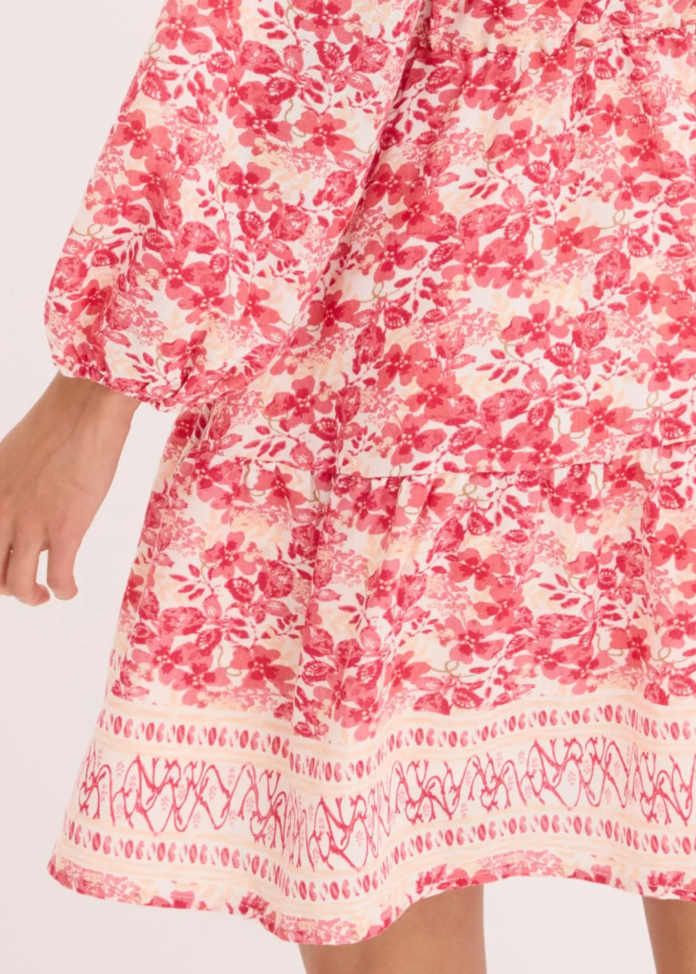 Vestido con aspecto de lino