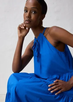 Vestido con contenido de seda