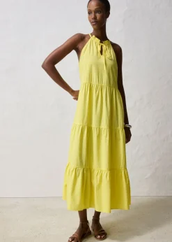 Vestido con contenido de seda